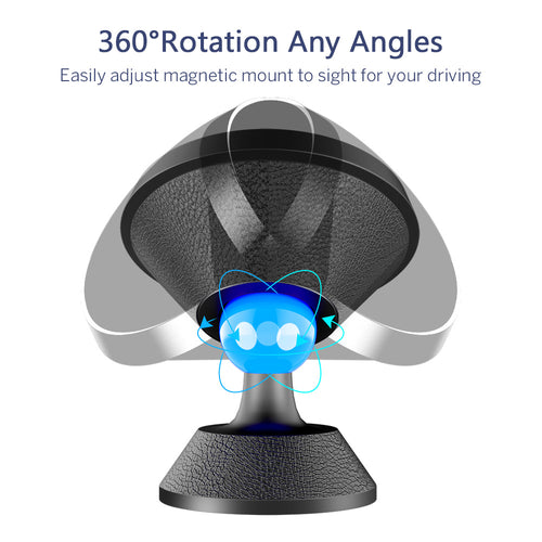 Magnetic Car Phone Holder Stand with 360 Degree Rotation